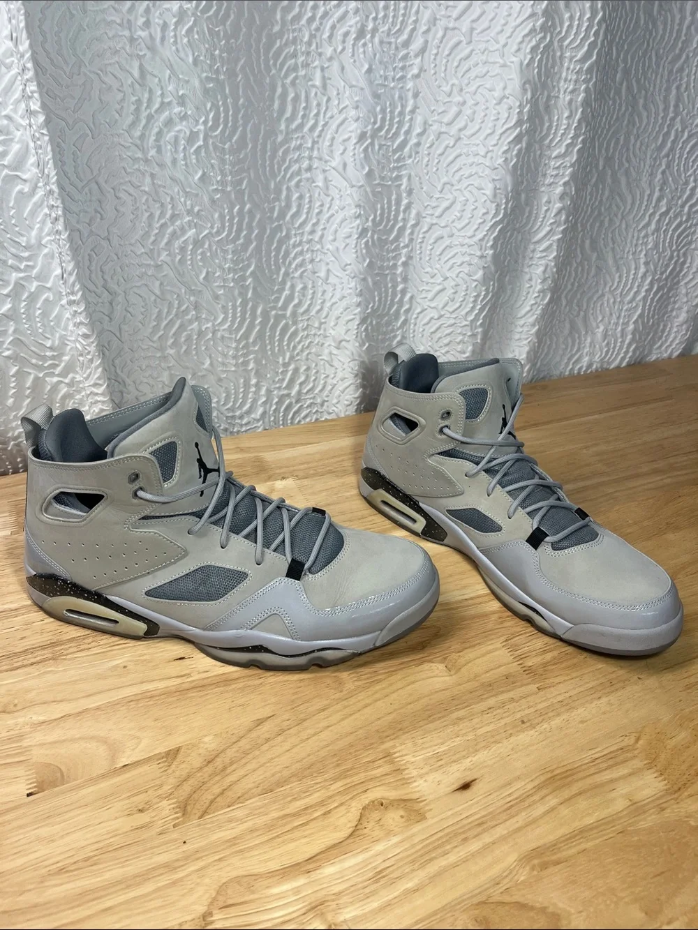 Jordan 555475-003 Flight Club 91 Cool Grey Black Shoes Men Size 11